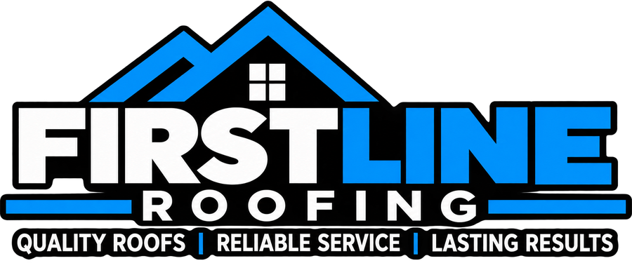 First Line Roofing logo — Quality Roofs, Reliable Service, Lasting Results